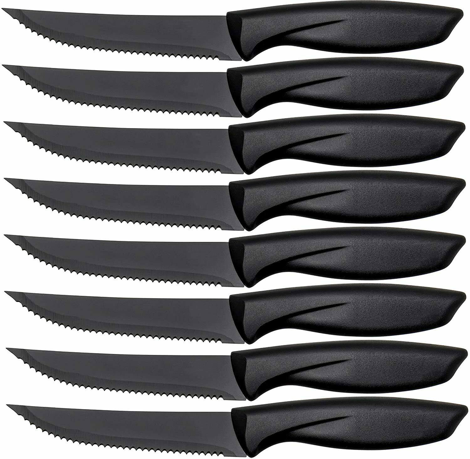 Steak Knives, 8 Pieces Steak Knife Set with Sharp Serrated Blade 