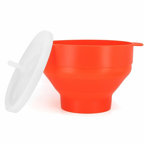 Collapsible Silicone Popcorn Popper – 2.5-Quart Microwave Bowl