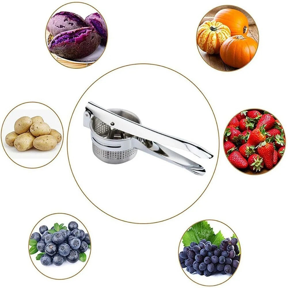 Stainless Steel Potato Ricer & Masher Press – 420 ml
