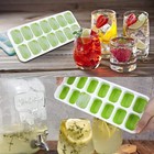 Stackable Silicone Ice Cube Tray Set with Lids – 4 Pack