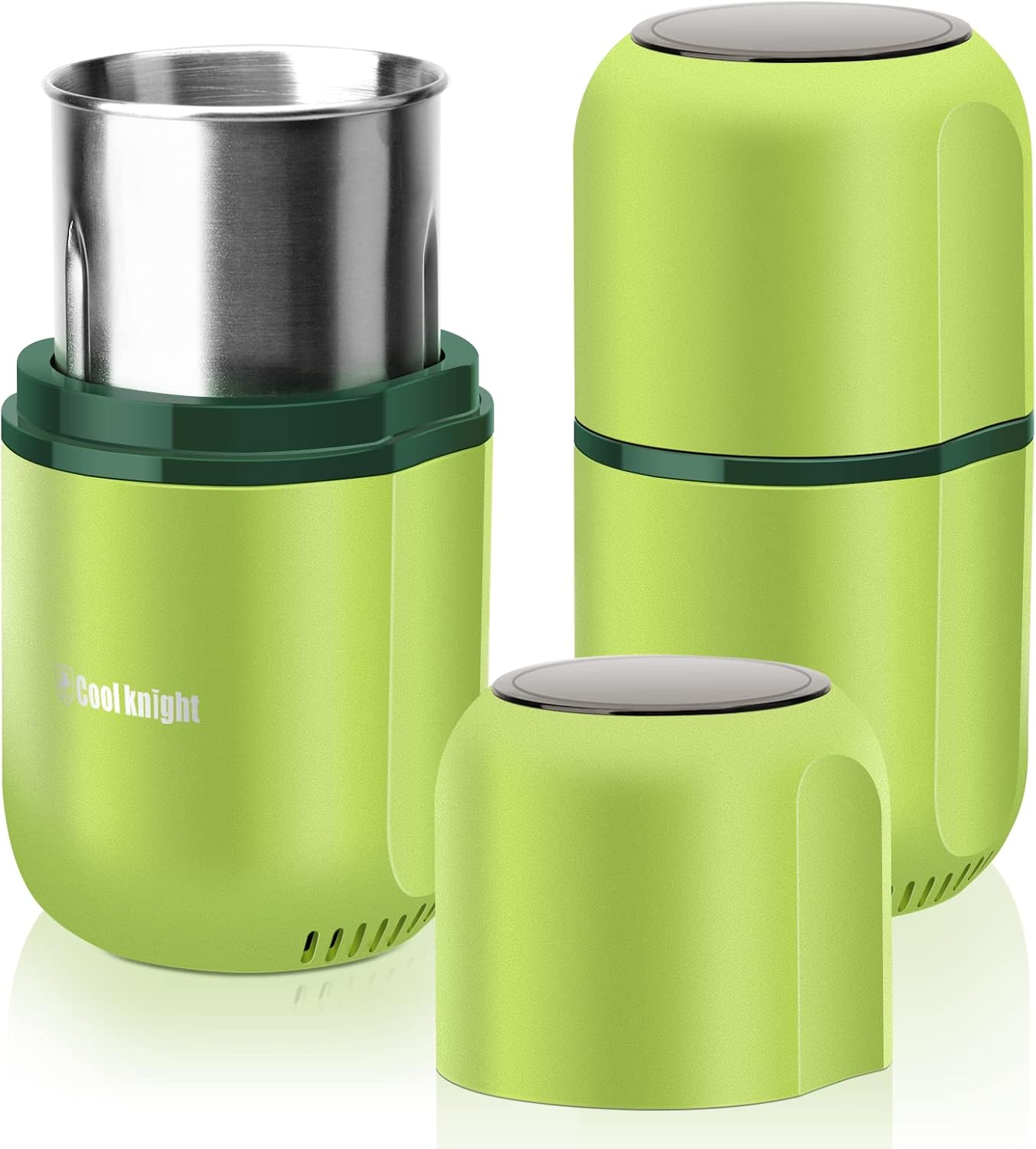 Large Capacity Electric Herb, Spice, & Coffee Grinder with Pollen Catcher 