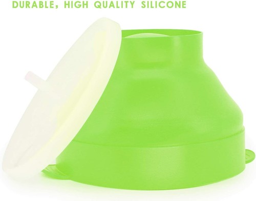 Collapsible Silicone Popcorn Popper – 2.5-Quart Microwave Bowl