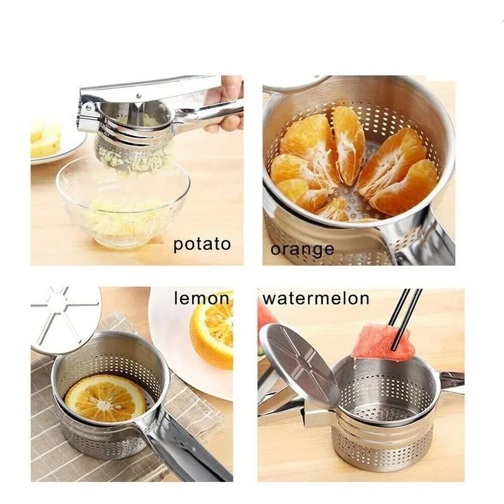 Stainless Steel Potato Ricer & Masher Press – 420 ml