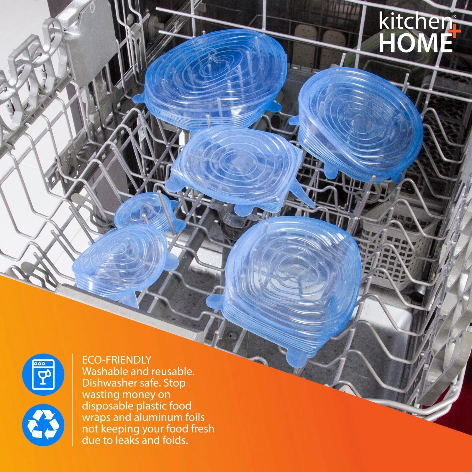 12-Pack Reusable Silicone Stretch Lids – Airtight Food Storage Covers