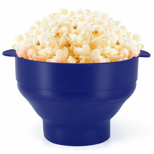 Collapsible Silicone Popcorn Popper – 2.5-Quart Microwave Bowl