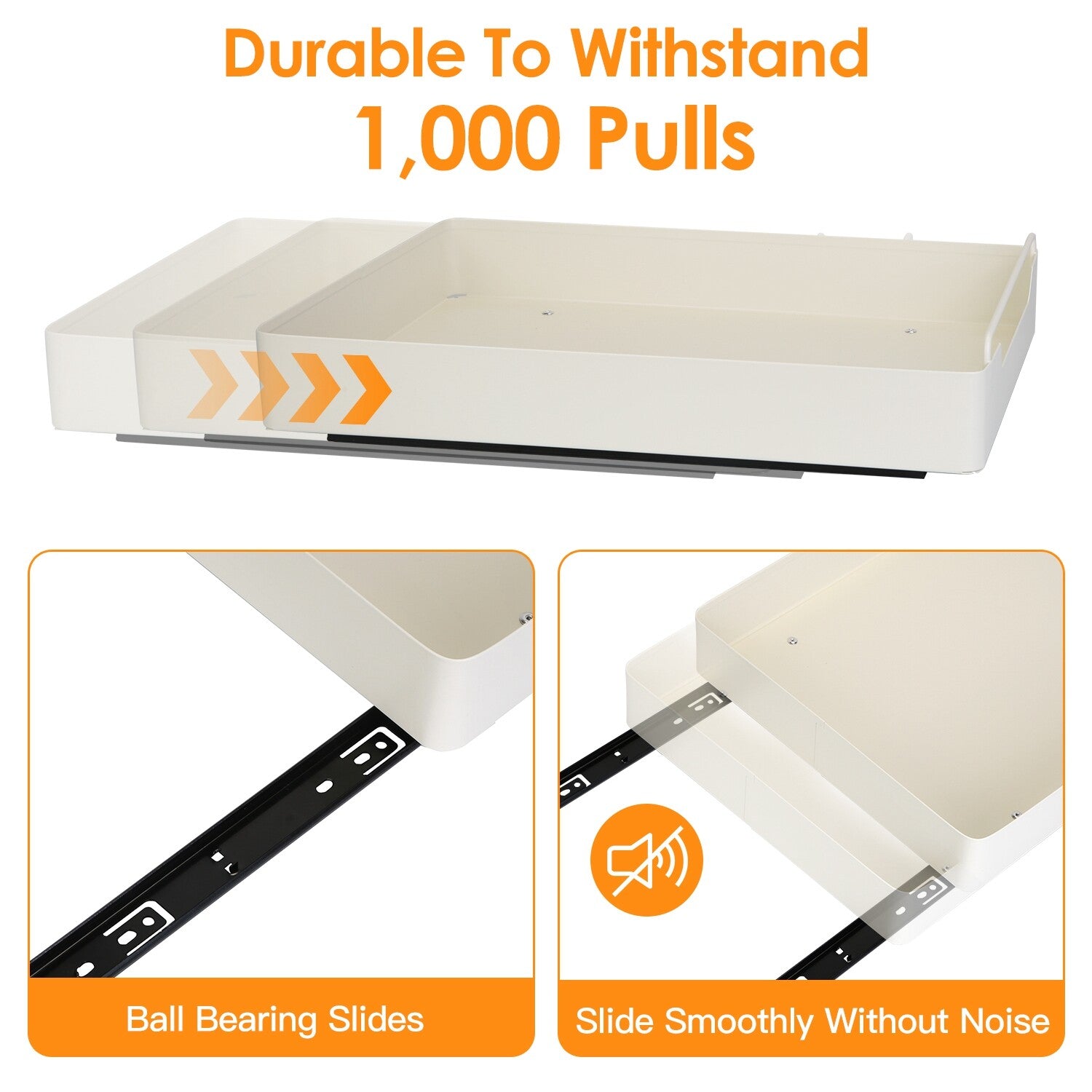 Pull Out Cabinet Organizer – Sliding Kitchen Cabinet Storage Shelf for Under Sink & Pantry Organization