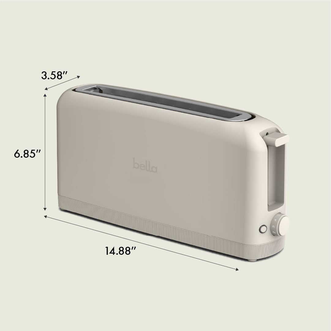 2 Slice Slim Toaster, Fits-Anywhere