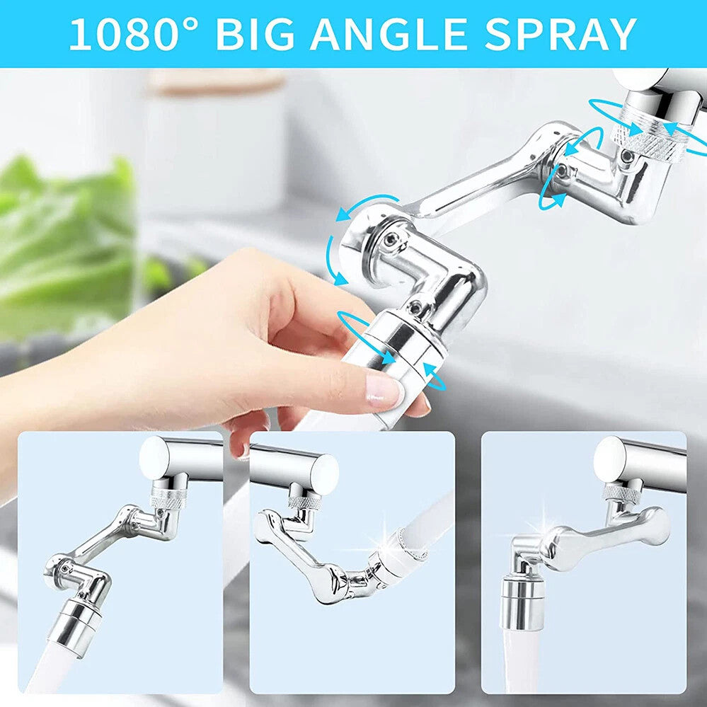 2-Pack 1080° Swivel Faucet Aerator Extenders