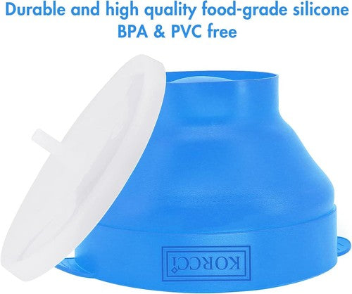 Collapsible Silicone Popcorn Popper – 2.5-Quart Microwave Bowl