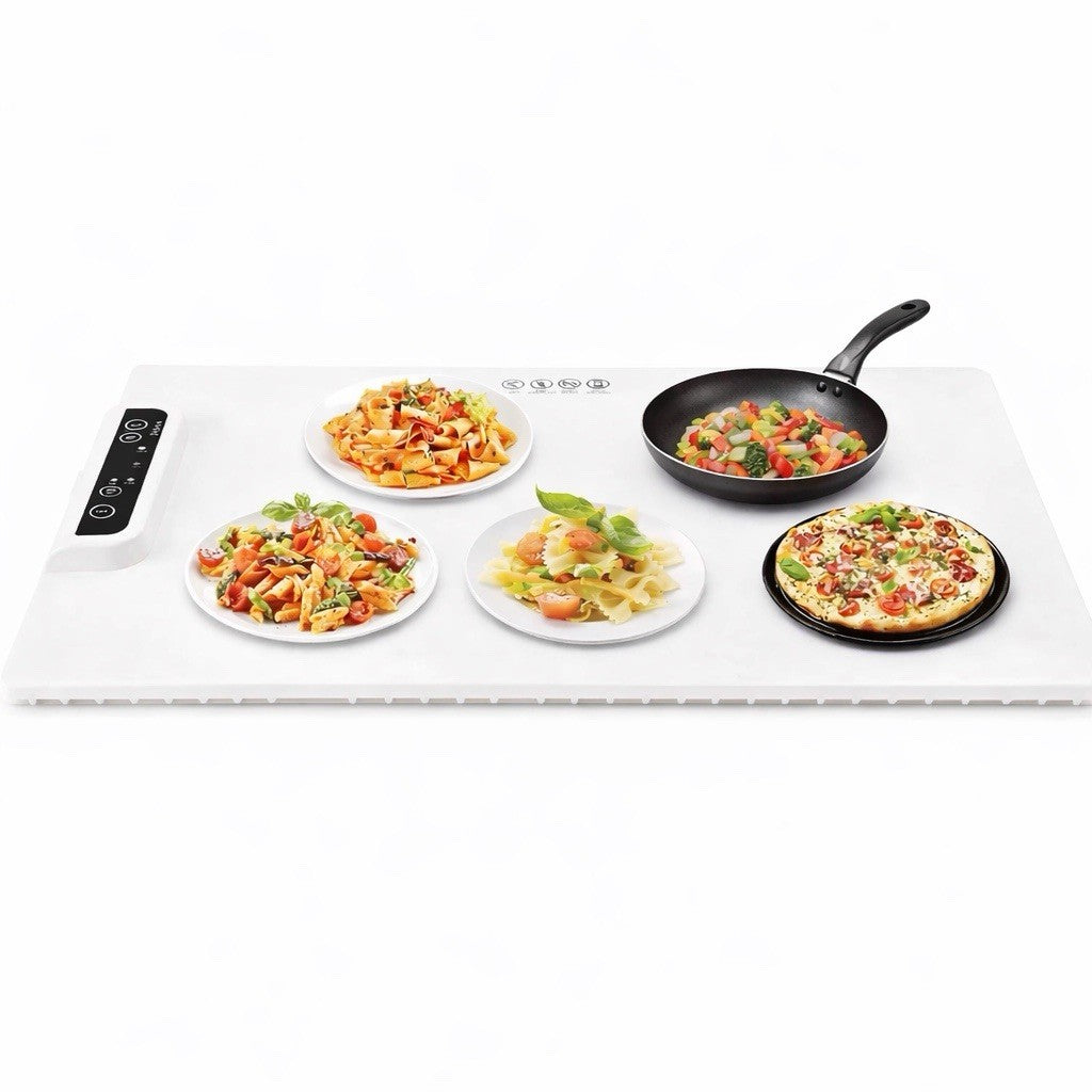 Electric Food Warming Mat with Timer & Temperature Control.