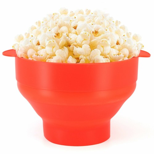 Collapsible Silicone Popcorn Popper – 2.5-Quart Microwave Bowl