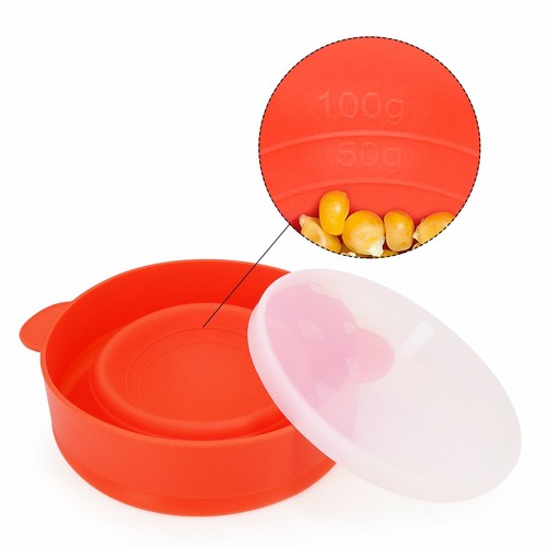 Collapsible Silicone Popcorn Popper – 2.5-Quart Microwave Bowl