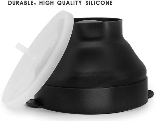 Collapsible Silicone Popcorn Popper – 2.5-Quart Microwave Bowl