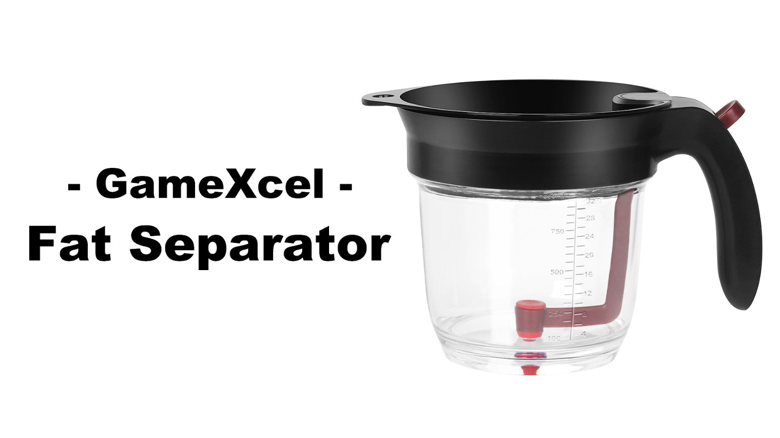 4-Cup Gravy Fat Separator with Bottom-Release Strainer