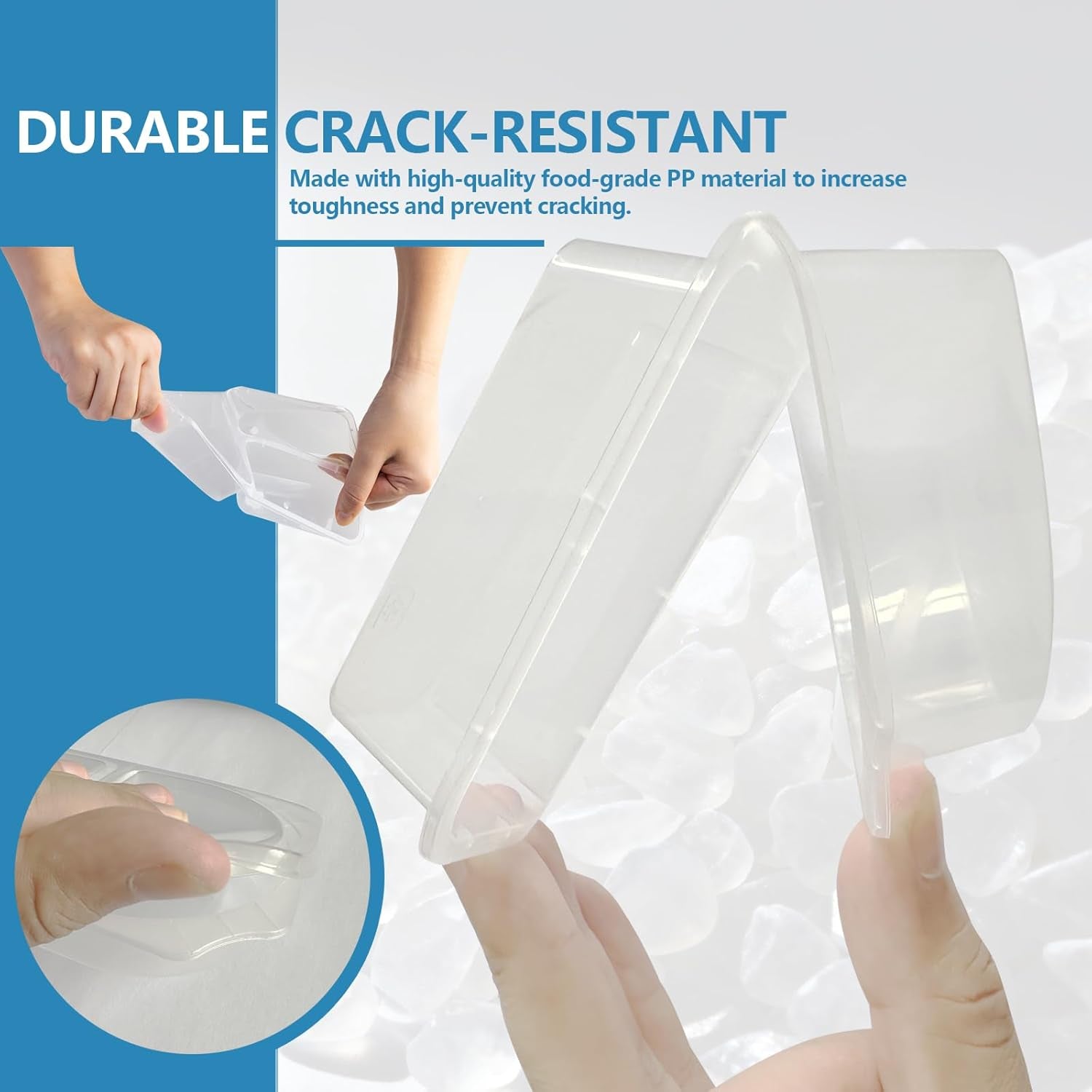 9Oz Reusable Snack Containers with Lids  with 3 Compartments