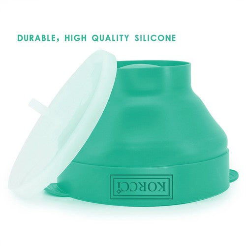Collapsible Silicone Popcorn Popper – 2.5-Quart Microwave Bowl