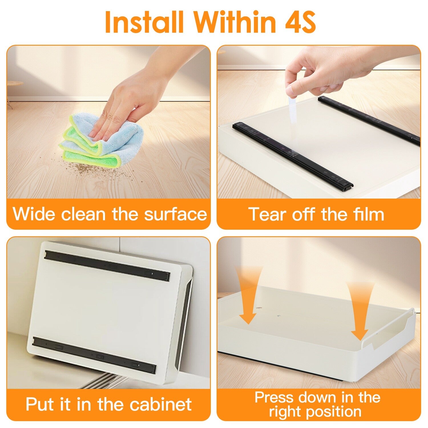Pull Out Cabinet Organizer – Sliding Kitchen Cabinet Storage Shelf for Under Sink & Pantry Organization