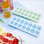 Stackable Silicone Ice Cube Tray Set with Lids – 4 Pack