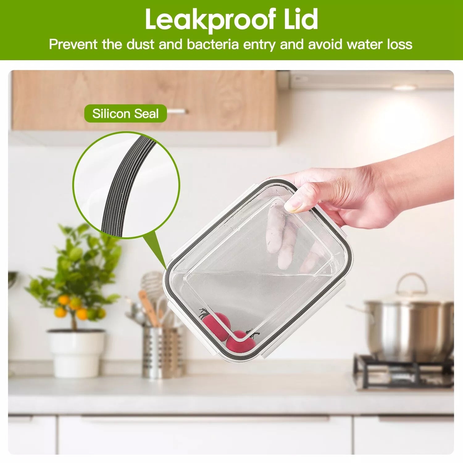 5-Pack Produce Storage Containers for Fridge – Fresh Fruit & Vegetable Keeper Set with Lids