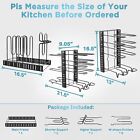 Adjustable 8-Tier Pots & Pans Organizer Rack – Kitchen Cabinet Storage Holder