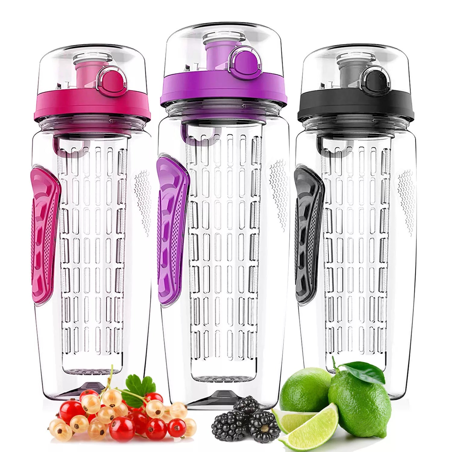 32oz Fruit Infuser Water Bottle – BPA Free Leakproof Sports Bottle