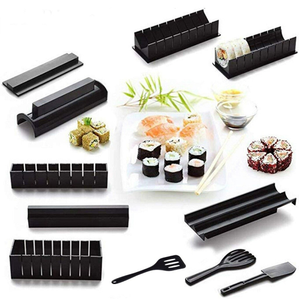10-Piece Sushi Making Kit – DIY Sushi Roller Maker Set for Beginners & Home Chefs