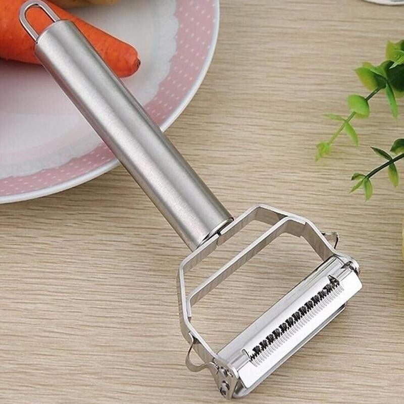 Professional Stainless Steel Julienne Peeler – Vegetable Spiral Cutter & Fruit Slicer Tool