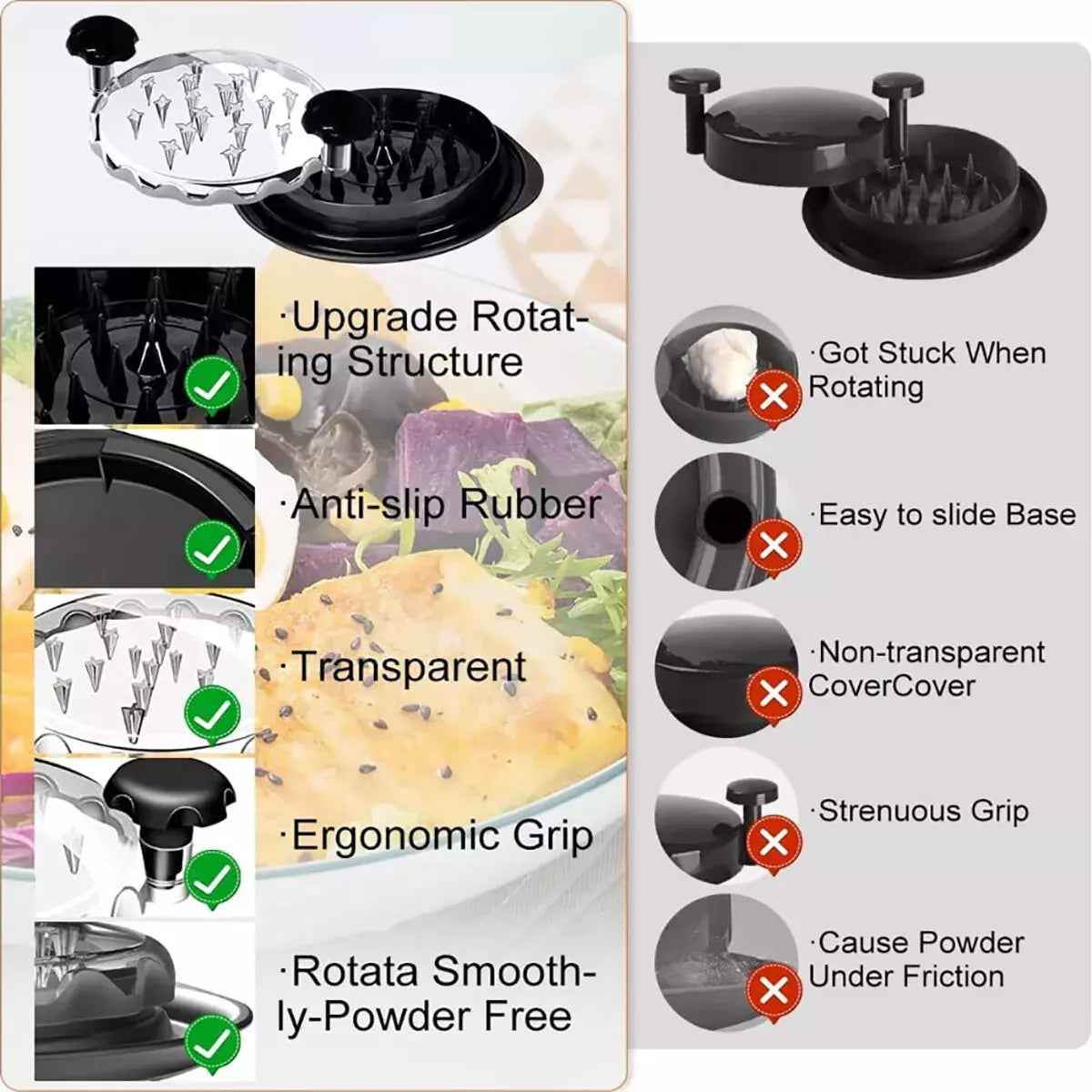 Large Chicken Shredder Tool – Twist Meat Grinder & Shredder Machine