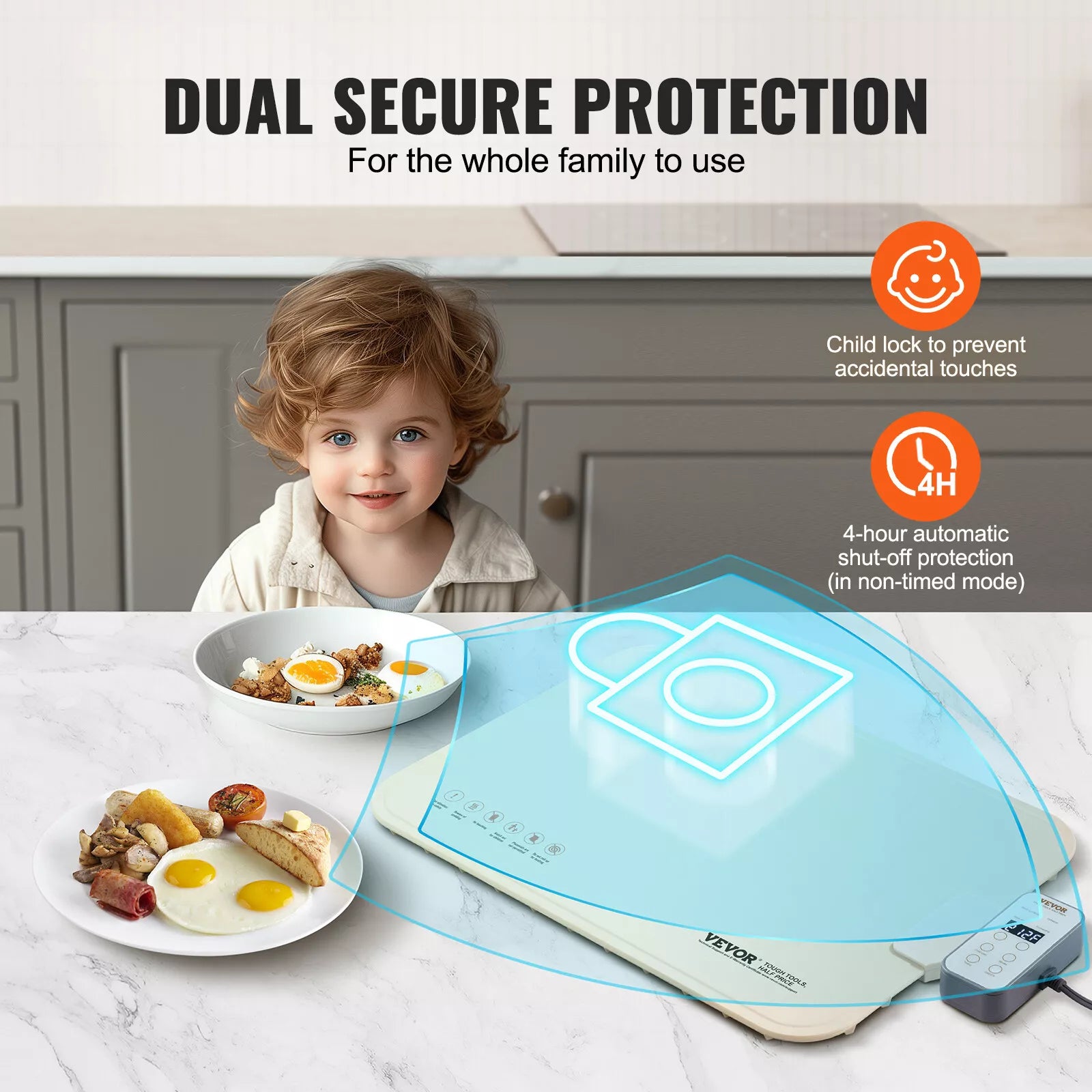 Electric Food Warming Tray – Rollable Buffet Warming Mat with Temperature Control