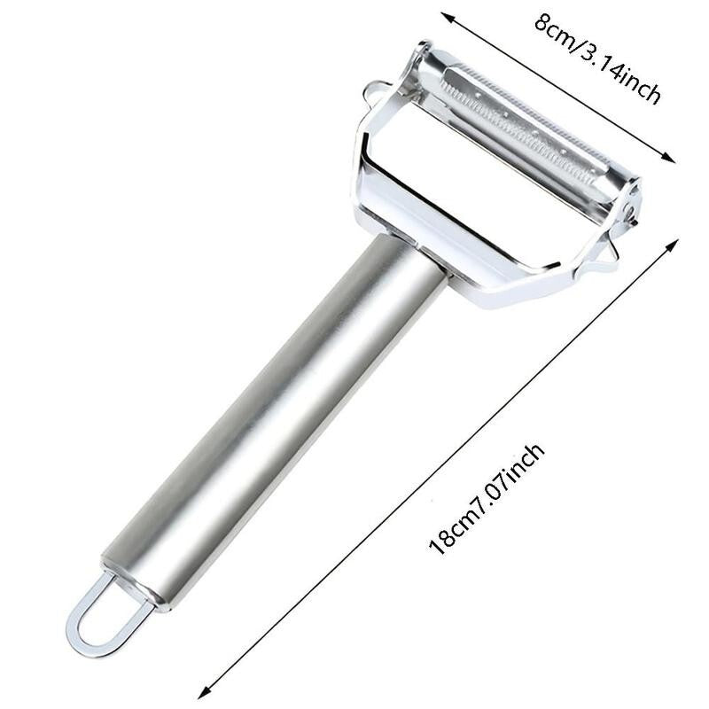 Professional Stainless Steel Julienne Peeler – Vegetable Spiral Cutter & Fruit Slicer Tool