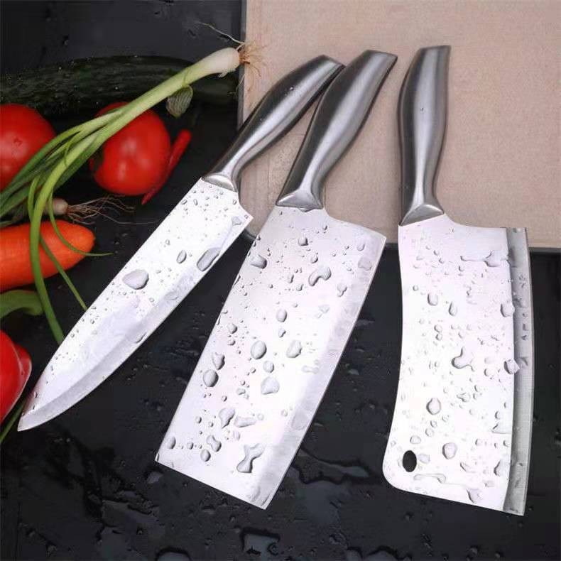 Stainless Steel Meat Cleaver Super Sharp Kitchen Knife, Butcher Chopper And Cleaver