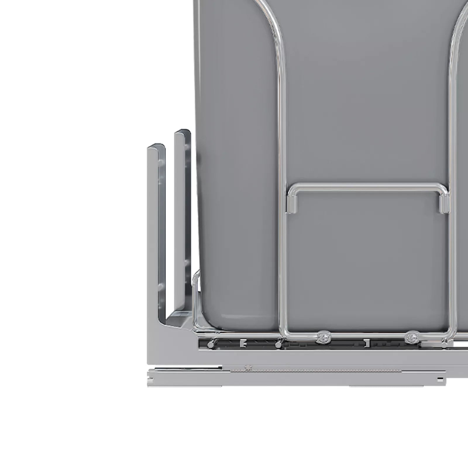 43 QT Pull Out Trash Can Under Kitchen Cabinet With Single Recycle Bin Garbage Basket