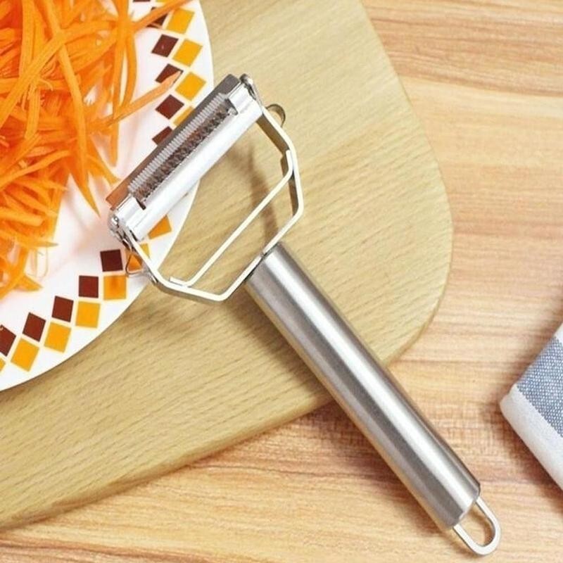 Professional Stainless Steel Julienne Peeler – Vegetable Spiral Cutter & Fruit Slicer Tool