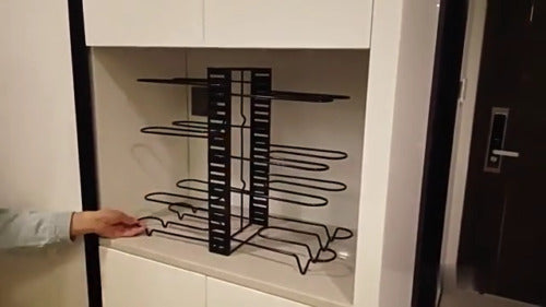 Adjustable 8-Tier Pots & Pans Organizer Rack – Kitchen Cabinet Storage Holder