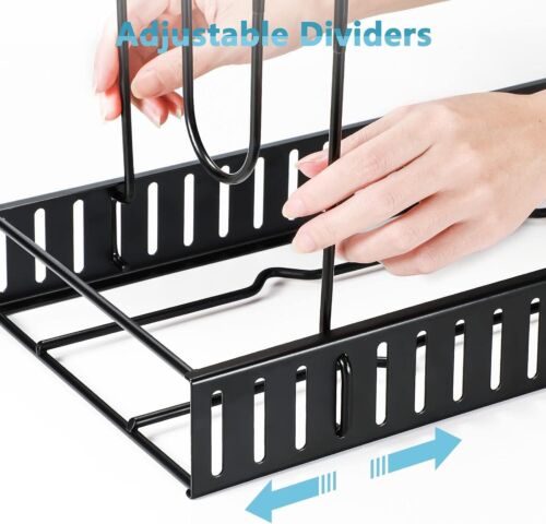 Adjustable 8-Tier Pots & Pans Organizer Rack – Kitchen Cabinet Storage Holder