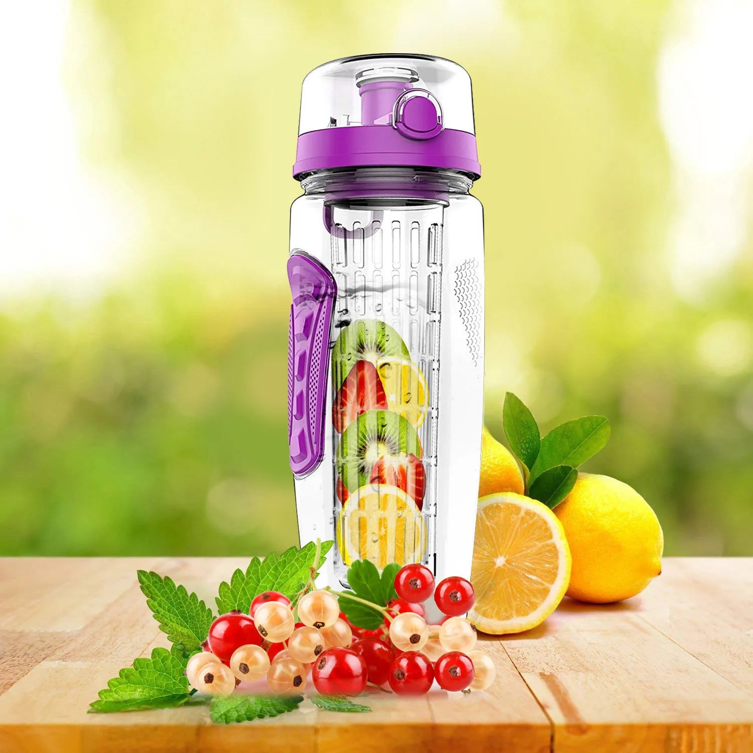 32oz Fruit Infuser Water Bottle – BPA Free Leakproof Sports Bottle