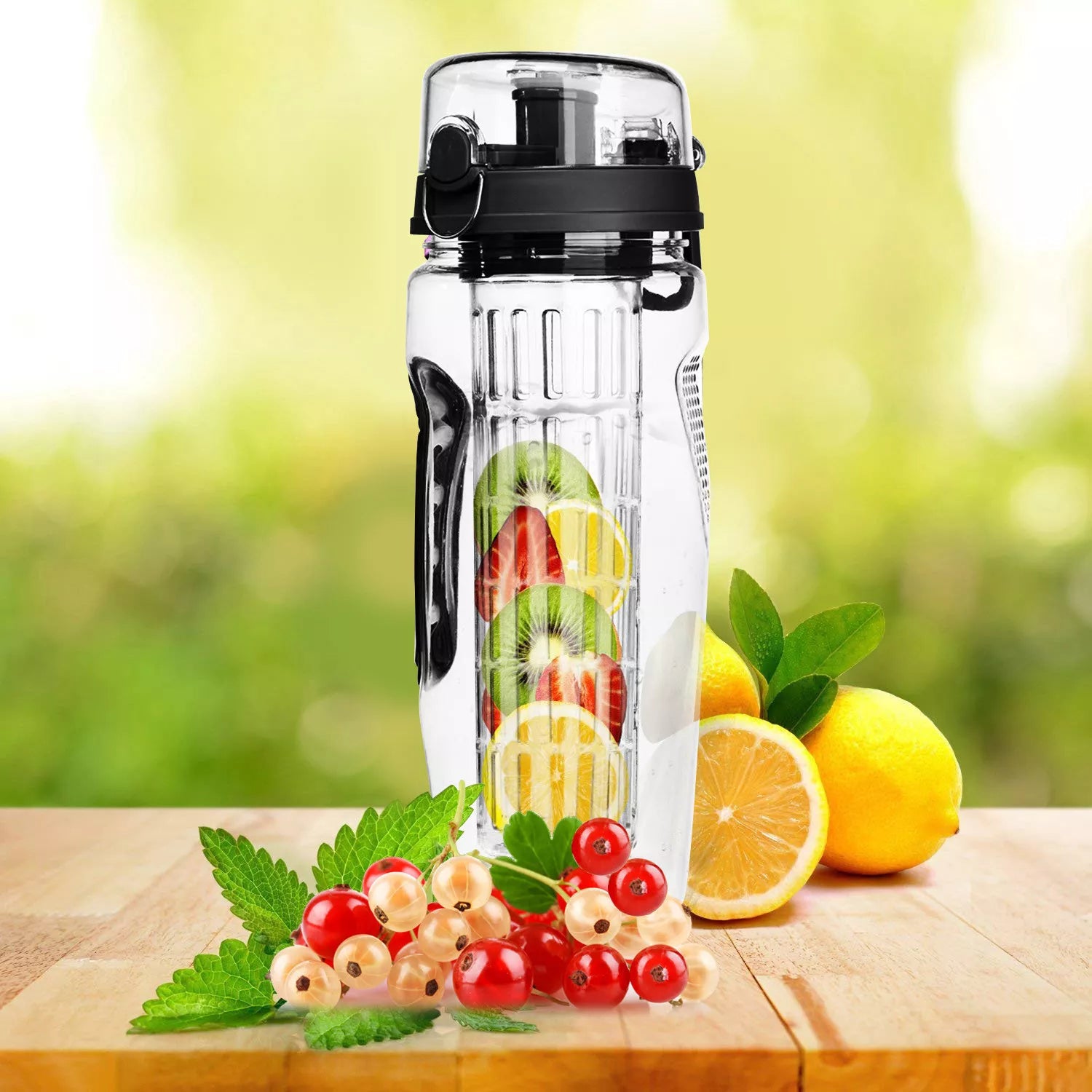 32oz Fruit Infuser Water Bottle – BPA Free Leakproof Sports Bottle