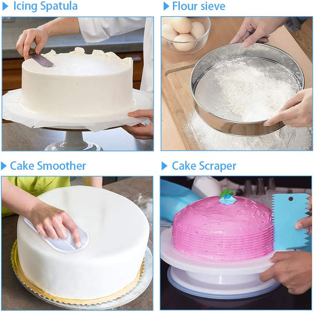 Mega Cake Decorating Supplies,493 PCS Cake & Cupcake Decorating Kit 