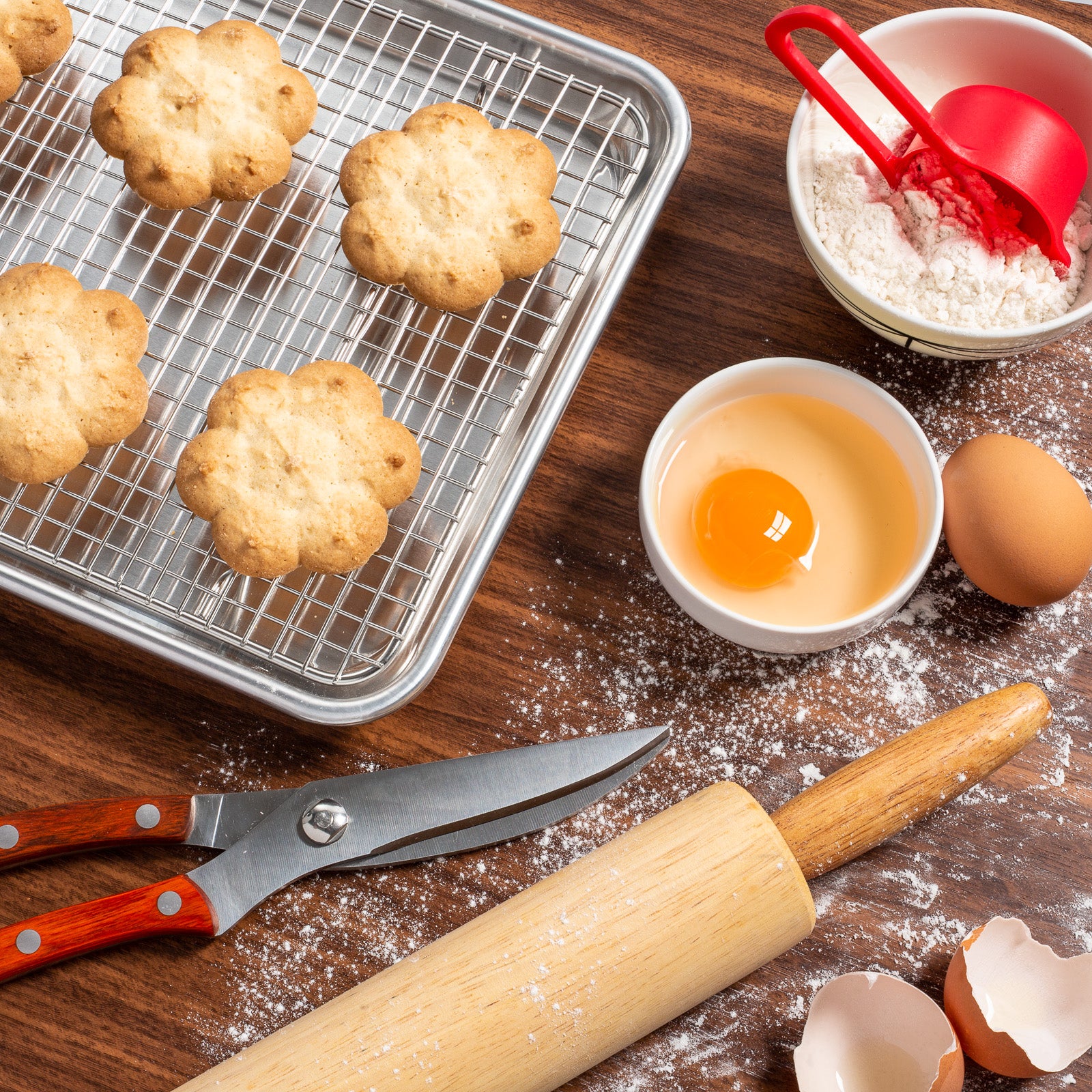 Heavy Duty Stainless Steel Cooling Rack – Oven Safe Baking & Cookie Cooling Wire Rack