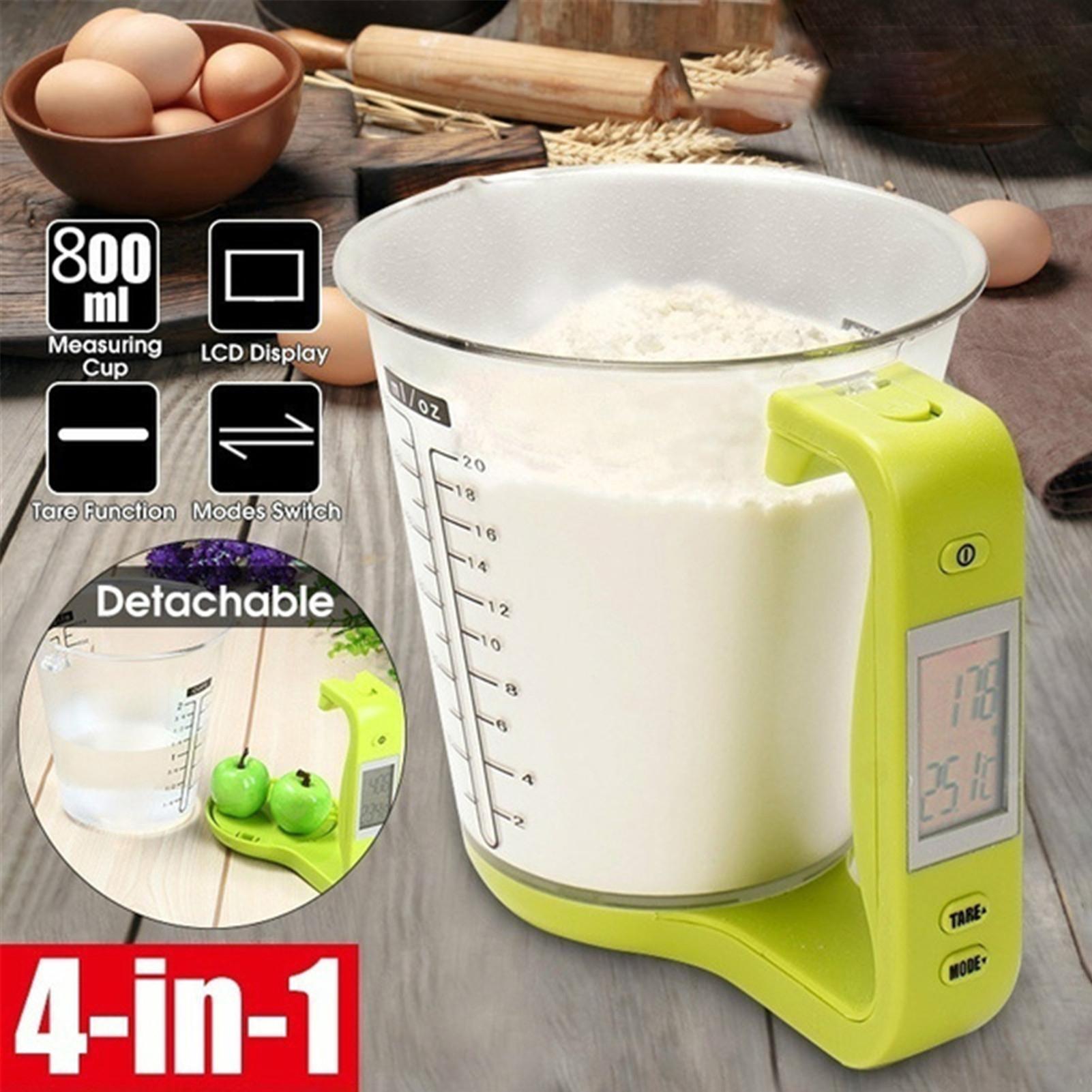 Digital Measuring Cup Scale with LCD Display – Precision Kitchen Food Weighing Cup