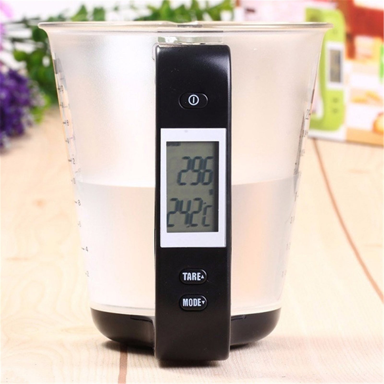 Digital Measuring Cup Scale with LCD Display – Precision Kitchen Food Weighing Cup