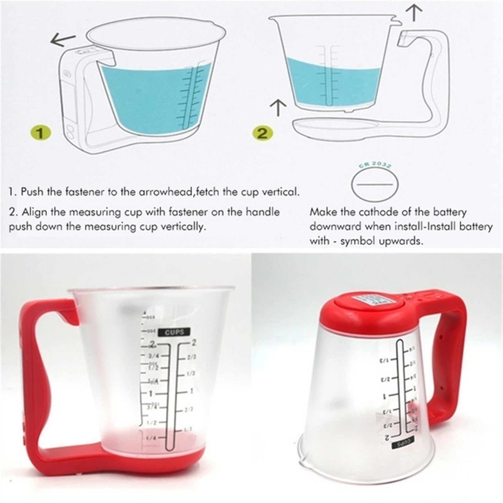 Digital Measuring Cup Scale with LCD Display – Precision Kitchen Food Weighing Cup