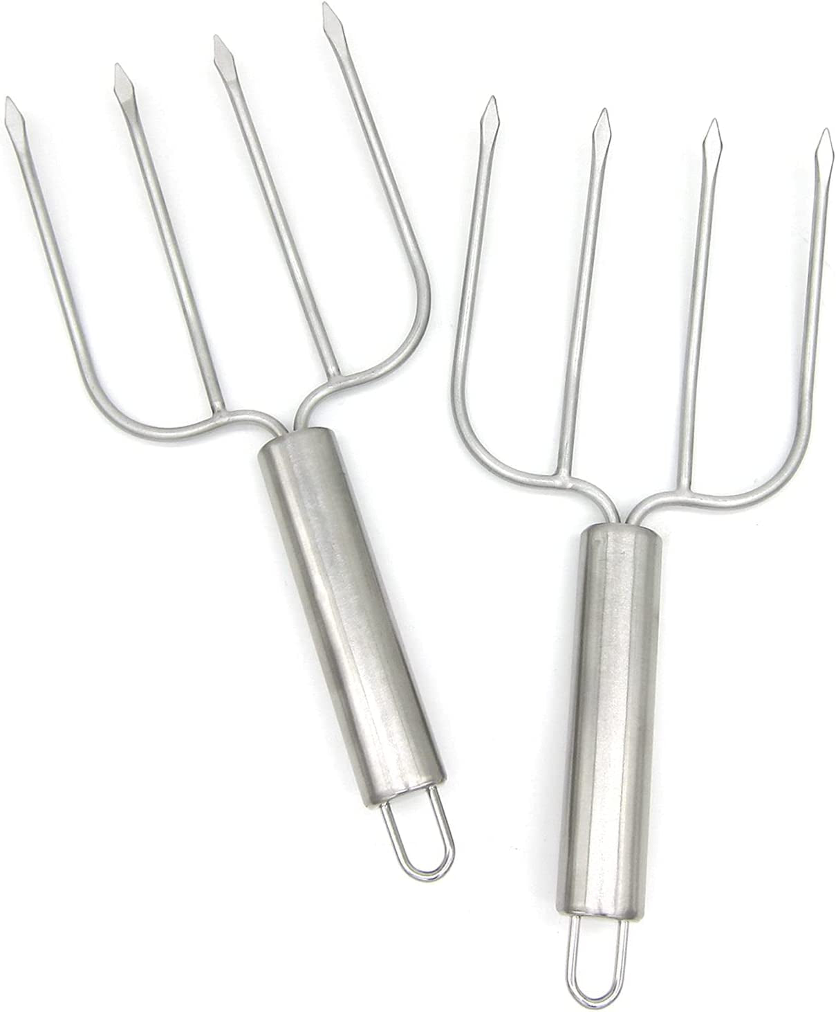 Set Of 2 Stainless Steel Turkey, Roast Or Ham Lifters 
