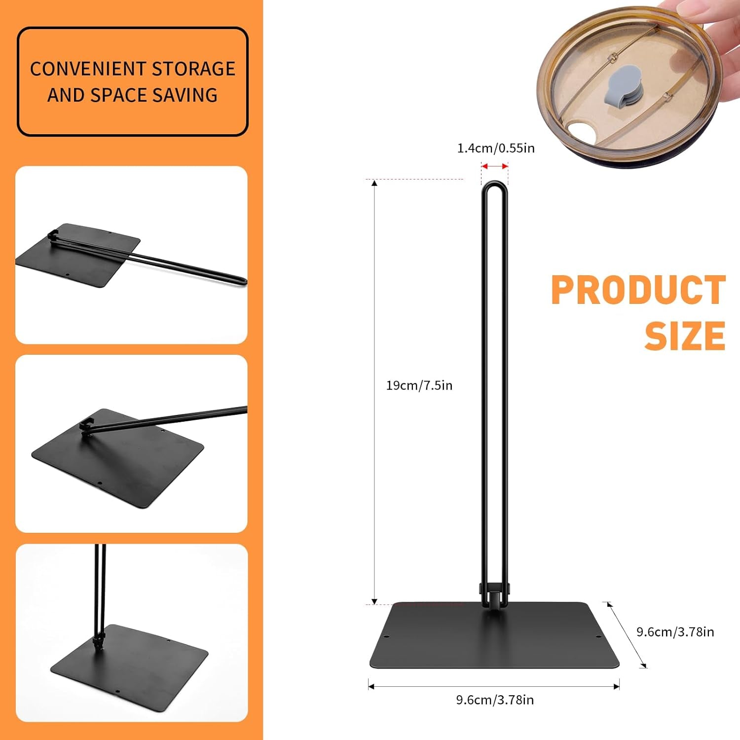 3PC Stacking Tumbler Lid Organizer 