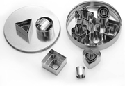 24 Pcs Stainless Steel Cookie Cutters Set- Geometric Assorted Size