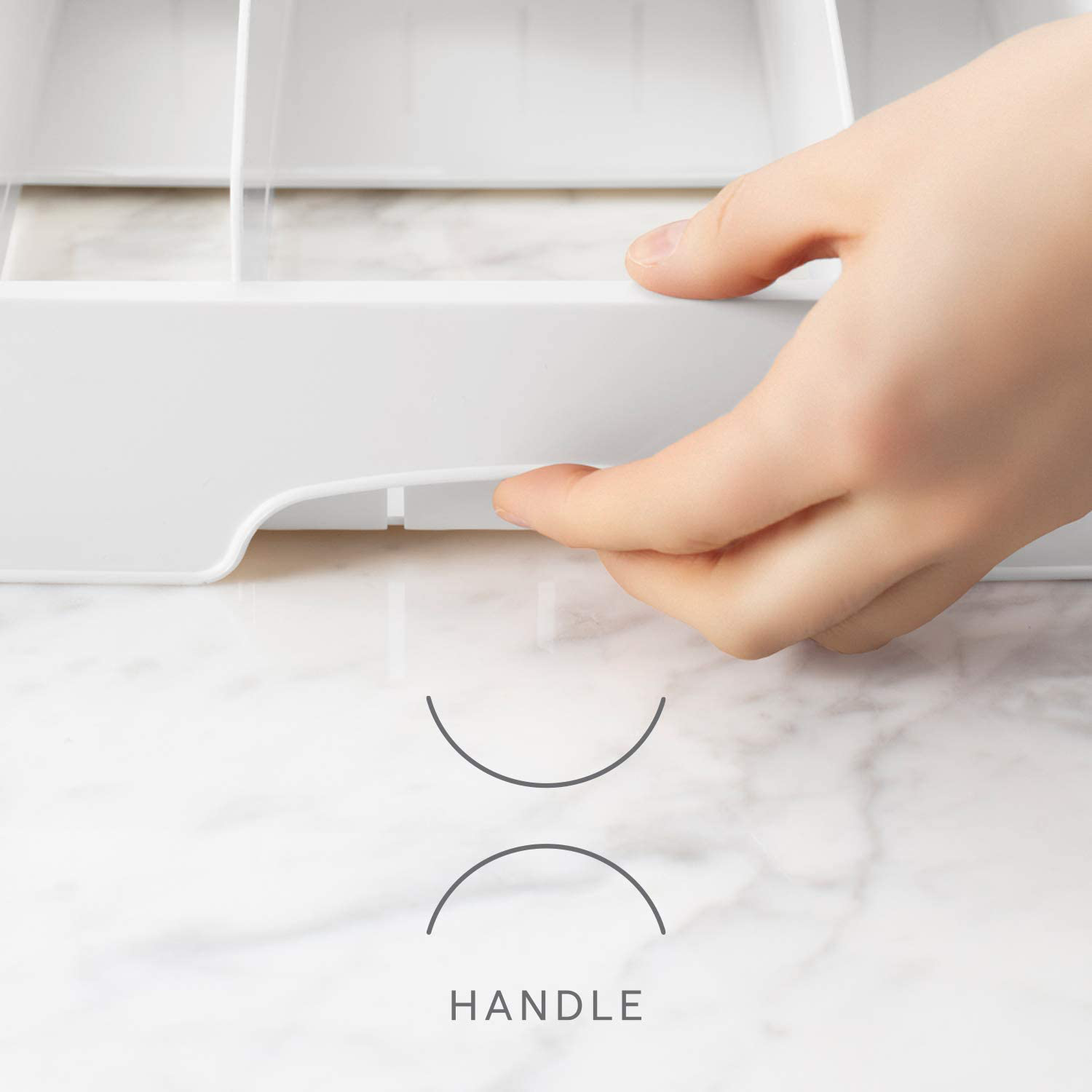 Food Container Lid Organizer, Large, Adjustable Plastic Lid Storage for Kitchen Cabinets