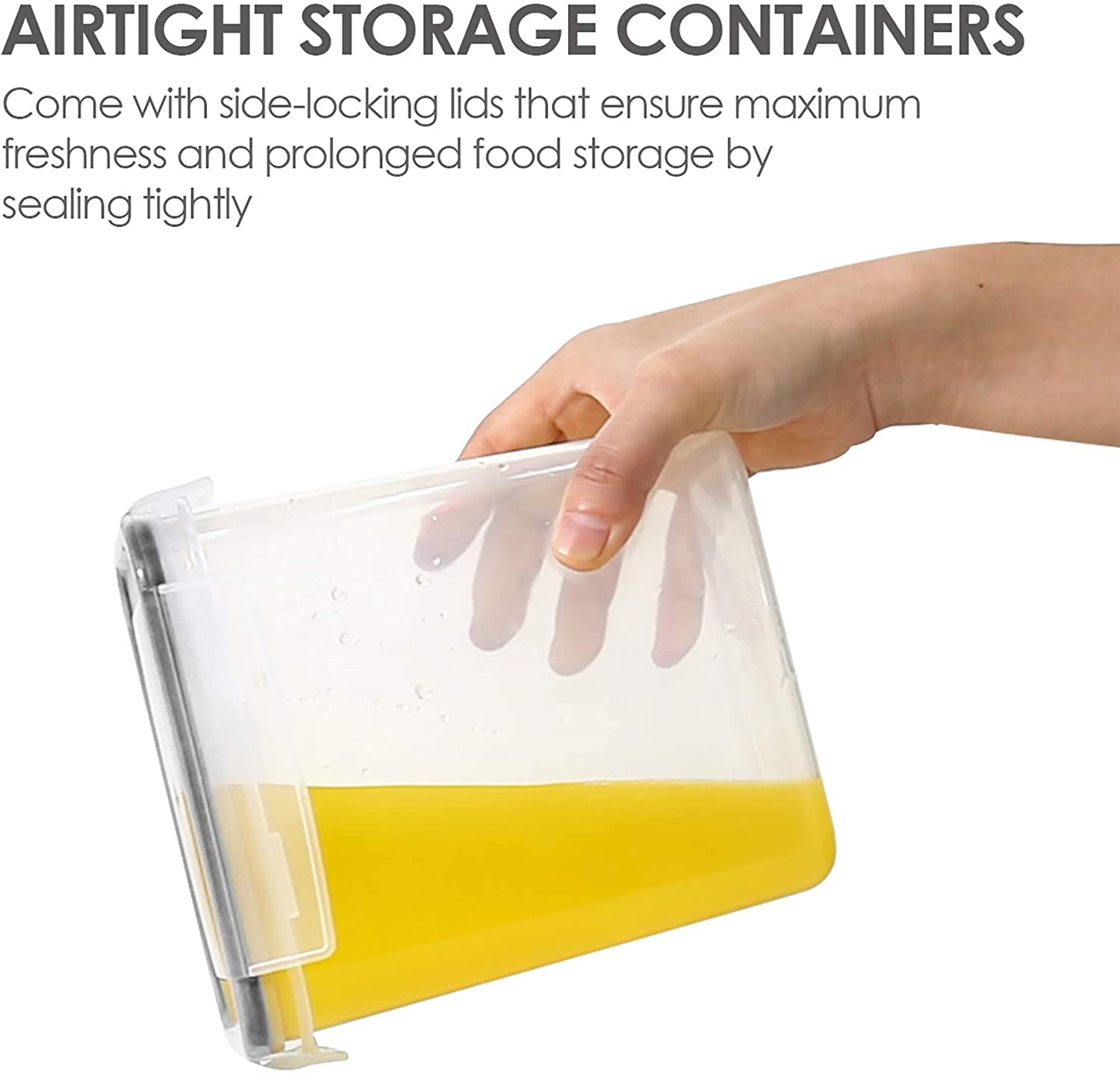 15 pcs Airtight Food Storage Containers Set with Lids, ,Include 24 Labels