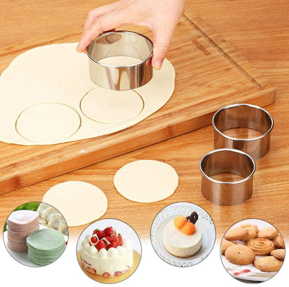 3 Pcs Stainless Steel Dumpling Skin Cutters