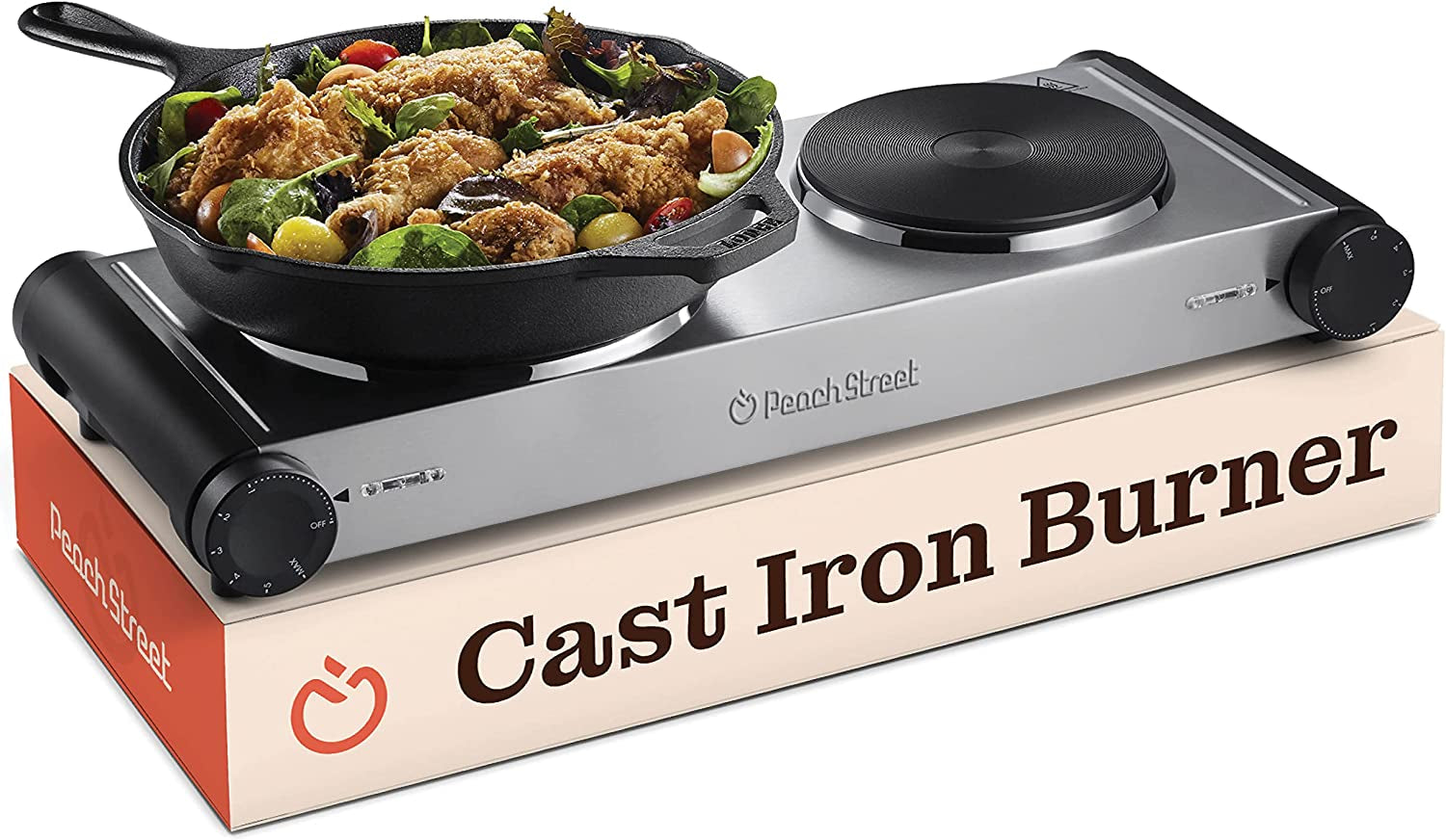 Electric Cast Iron Stovetop Hot Plate For Cooking- 1500W Single OR 180