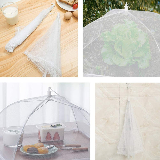 Reusable and Collapsible 3 or 6 Pack Food Covers 